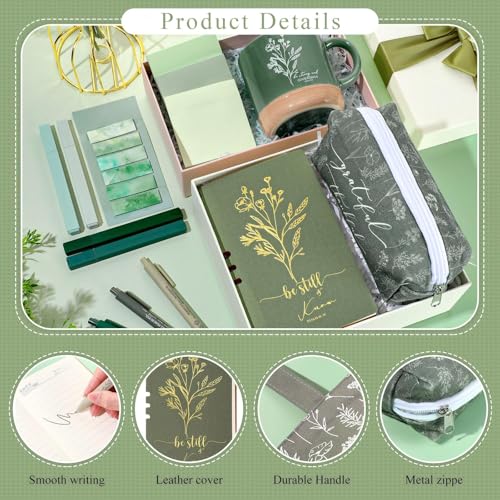 Reallnaive 25 Pcs Bible Study Journaling Supplies Kit for Women, Green - color: Green, style: Bible verse