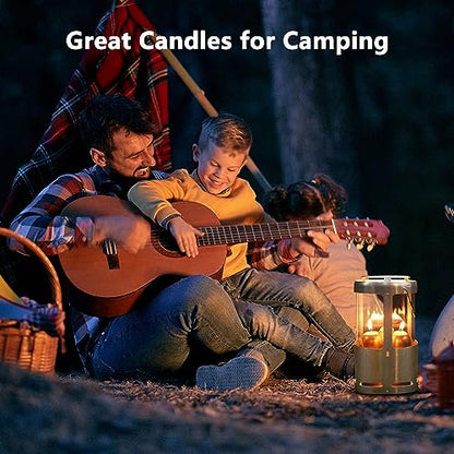 Emergency Candles for Lanterns Long Burning 15 Hour White 20 Pack