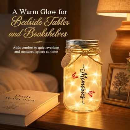 Sympathy Gifts for Loss of Loved One, Cardinal Memorial Gift, Mason Jar - color: Cardinal Memorial