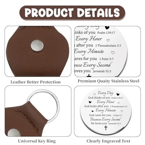 Pocket Hug Christian Religious Gifts for Women Men Christian Keychain