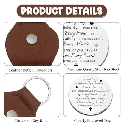 Pocket Hug Christian Religious Gifts for Women Men Christian Keychain