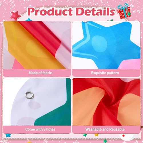 WovWeave Pink Gingerbread House Christmas Decoration 65x71 Photo Backdrop - style: Pink Gingerbread