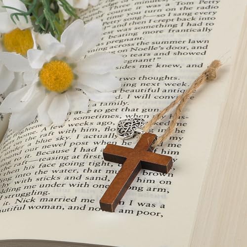 30 Wooden Pocket Crosses with Prayer Cards - Bulk Christian Gifts