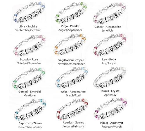 Baby Crystals Sterling Silver Cross Charm | White Pearl Baptism Bracelet - style: Personalized Birthstone Name