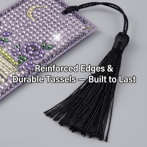 INSYOHO Halloween Gothic Diamond Art Bookmarks Kit for Adults Kids - color: Gothic Skeleton