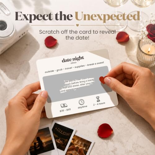 40 Scratch Off Date Night Ideas, Couples Gifts, Anniversary, Wedding & More