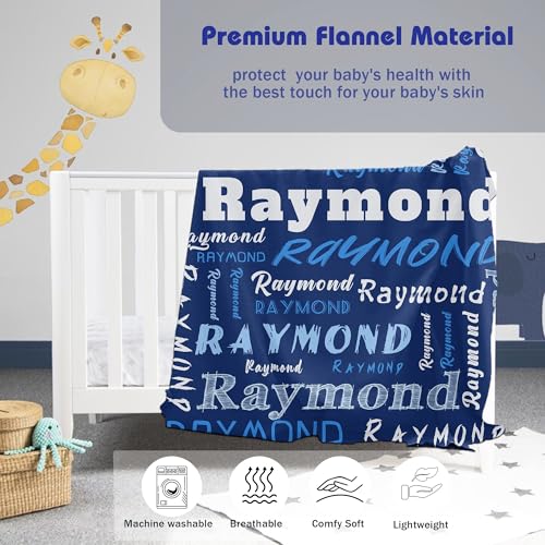 Personalized Baby Blanket with Name Customized Gift for Baby Shower Christmas Birthday New Mom Custom Name Blanket for Boy Girl Newborn - color: Style1
