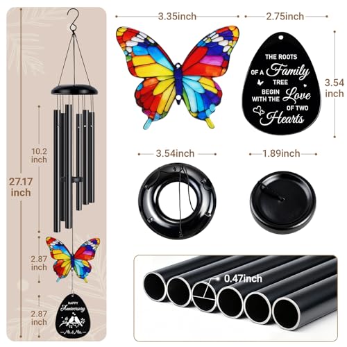 Anniversary Wind Chimes Gifts for Couples,Mr & Mrs Gifts - color: Anniversary Gift