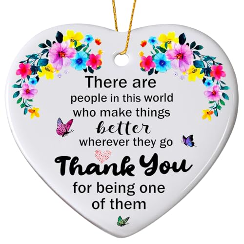 Thank You Christmas Ornaments 2026,Thank You Gifts for Women Teacher Boss Coworker Friend Family - Appreciation Gifts for Coworkers, Kindness Ornament - color: Thank You