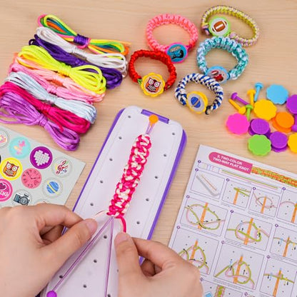 VERTOY Friendship Bracelet Making Kit for Girls - Popular Toys for 7 8 9 10 11 12+ Year Old, Arts and Crafts Bracelets Maker Activities Supplies, Ideas Birthday Gifts Age 6-12 yr Girl - color: Purple