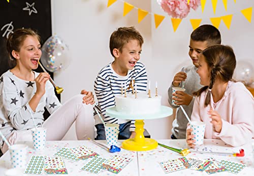 FLYAB Birthday Bingo Game for Kids Adults 26 Players Birthday Bingo Cards - color: Z