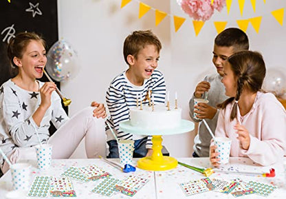 FLYAB Birthday Bingo Game for Kids Adults 26 Players Birthday Bingo Cards - color: Z