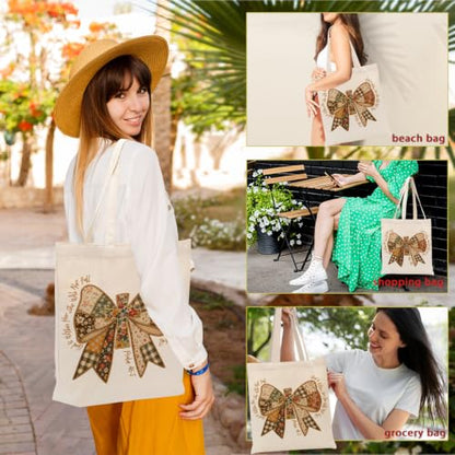 Christian Gifts for Women, Canvas Tote Bag, Faith Gifts for Women Girl Sister Inspirational Religious Gift Birthday - color: Christian 915