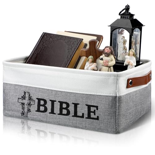 Marsui Christian Gifts for Women Bible Basket for Books, Bible Cross - style: Bible Cross