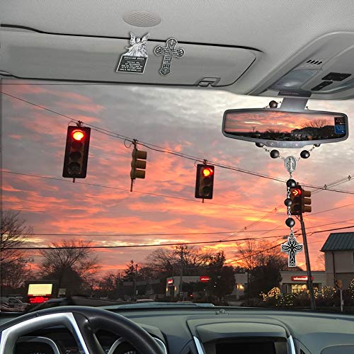 Cathedral Art (Abbey & CA Gift) Traveler's Prayer Cross Sun Visor Clip for Anniversary
