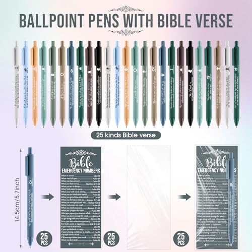 Feifeiya 25 Sets Christian Pastor Appreciation Gift, Boho Color, English - color: Boho Color, style: English