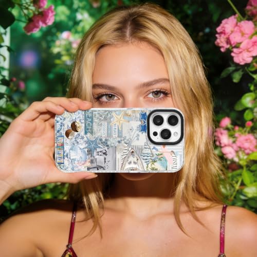 for iPhone 13 mini Case Tropical Blue Beach Coastal Summer - color: BeachCoconut, size: iPhone 13 mini