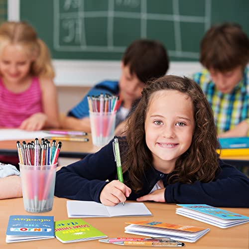 Funrous 32 Pcs Mini Notebooks with Pens Adults Party Favors, Colorful - style: Colorful