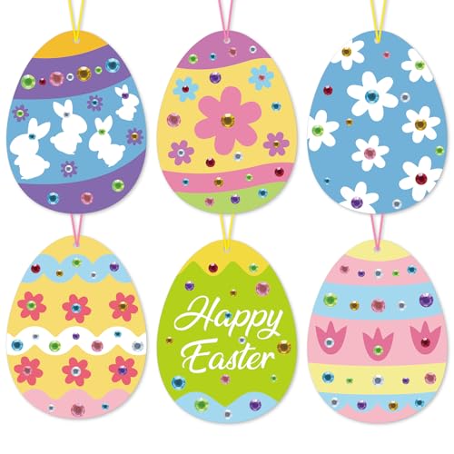 24Pcs Easter Crafts Kit, Make Your Own Easter Egg Arts and Crafts Set - style: Easter Eggs