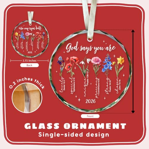 Christian Christmas Ornaments, Spiritual Catholic Bible Religious Ornaments - color: Christian