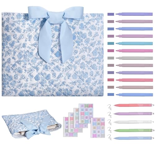 Sadnyy Quilted Bow Bible Cover for Women,Blue - color: Blue