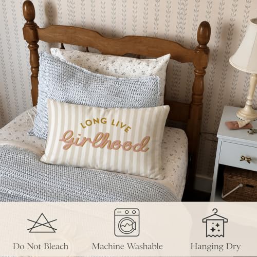 Long Live Girlhood 12x20 Pillow Cover Toddler Girl Room Decor， - color: Long Live Girlhood