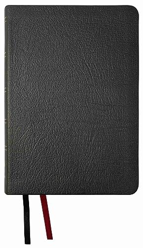 NASB Large Print Compact Bible, Black, Genuine Cowhide Leather, 2020 text
