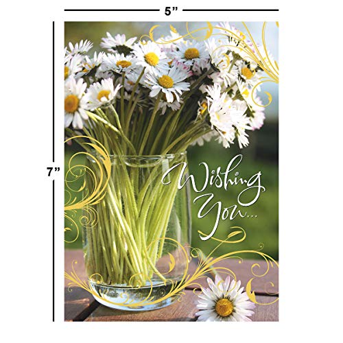 Current Florals Get Well Cards - Get Well Soon Cards Assortment - Set of 20, 10 Unique Designs, Large 5 x 7 Inch Cards, Sentiments Inside, For Women & Men - color: Florals