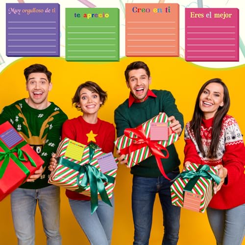 Yinder 24 Pcs Inspirational Sticky Notes Gifts, Appreciation, Spanish - color: Spanish, size: Appreciation