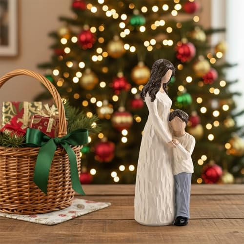Mother and Son Figurines, Gifts for Mom, 9.5" H - style: Mother Son