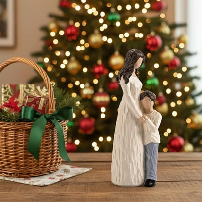 Mother and Son Figurines, Gifts for Mom, 9.5" H - style: Mother Son