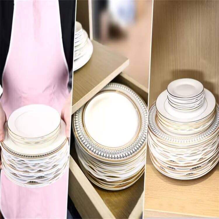 YYCRAFT 60 Felt Plate China Storage Dividers Protectors White Thick Premium Soft Round Felt Circles (5 Inch,White) - size: 5 Inch