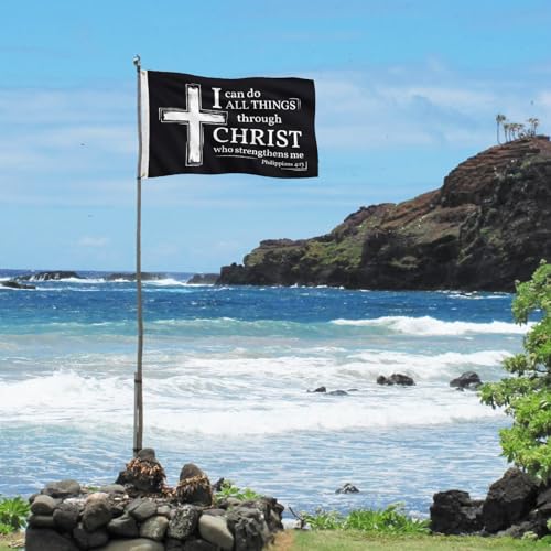 Philippians 4:13 Cross Flag3X5Ft I Can Do All Things Through Christ Banner - color: A