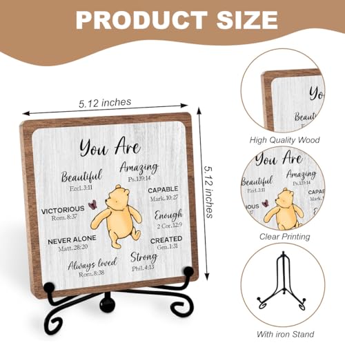 Winnie Inspirational Christian Gifts, Bible Verse Quote for Women Men - style: Amazing