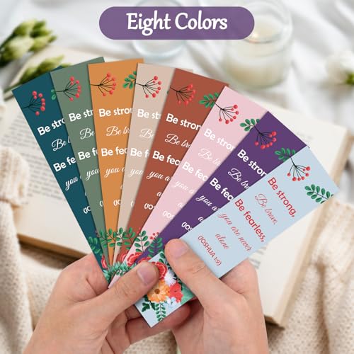 Christian Gifts for Women Men 8 Pieces Inspirational Bible Bookmarks Bible Verses Gifts Encouragement Gift Religious Spiritual Gift for Female Male Best Friend Coworker Positive Paper Bookmarks - color: Positive Bookmark