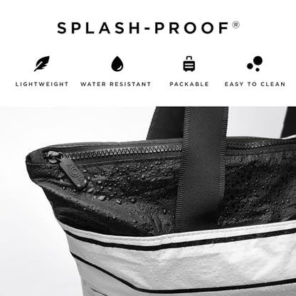 ALOHA Collection Day Tripper Tote | Lightweight, Packable, and Splash-Proof Beach Tote Bag | Easy to Clean - color: Caffe on Black, size: One Size - Day Tripper Tote