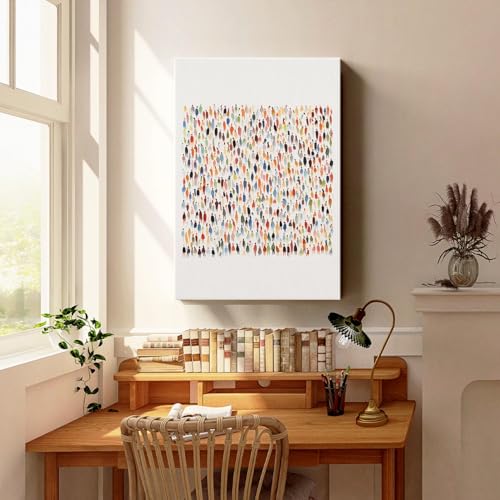 Jesus Feeds the 5000 Wall Art Inspirational Bible Verse Posters Christian Faith Pictures 2 Fish and 5 Loaves of Bread Wall Art Boho Minimalist Jesus Paintings for Living Room 16x24inch Wood Framed - color: Jesus Feeds the 5000, size: 16"L x 24"W (Wood Fra