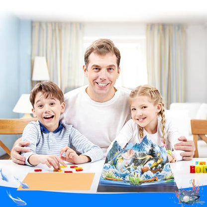 3D Pop Up Interesting Cards for men - Fishing theme Greeting Card - color: Fishing
