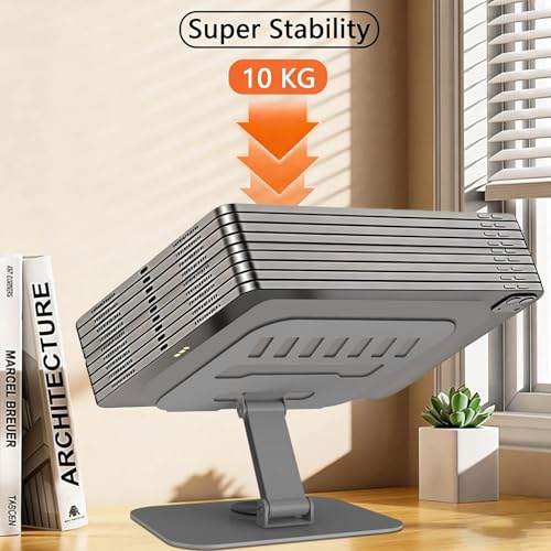 Metal Tablet Stand Holder Adjustable for iPad Kindle Tab, Grey - color: Grey