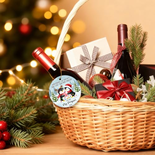 Penguin Couple Ornament 2026 - Our First Christmas Ornament for Couples - color: Penguin 2