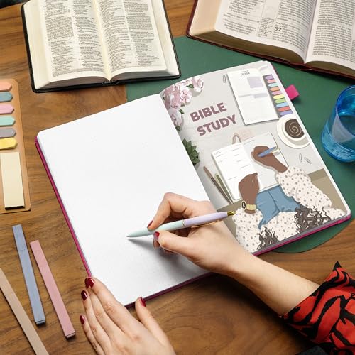 Clever Fox Bible Study Journal, Guide, Supplies for Women 7x10 Fuchsia - color: Fuchsia, size: Smaller than A4 (7" x 10")