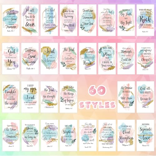 Estune 240 Pcs Bible Verse Cards bulk with Full Scripture, Novel Style - style: Novel Style