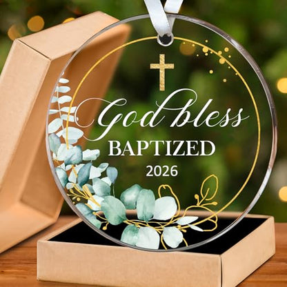 HEXMOZ Baptism Gifts for Boys, Girls, Women, Men, Adults - color: Baptized 2026