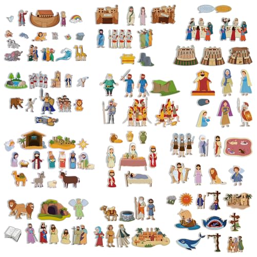 Windkream 12 Set Felt Story Pieces Flannel Board Preschool,Bible - style: Bible