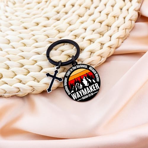 Christian Keychain Gifts For Men Boys Inspirational Bible Verse Jewelry