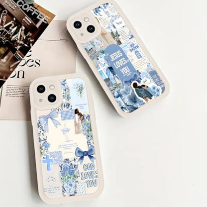 Jesus Christian Collage Cross Phone Case for iPhone 14 Case - color: Collage Christian