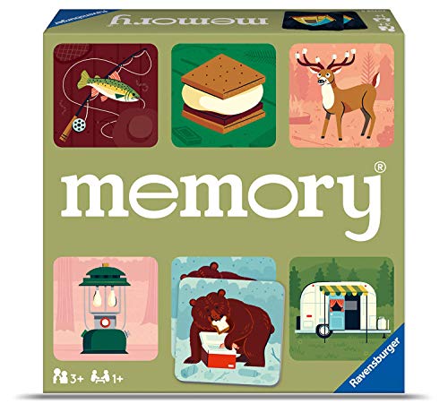 Ravensburger Great Outdoors Memory Game | Fun & Fast Camping Matching Game | Ideal for Boys & Girls, Ages 3 & Up | Builds Focus, Memory & Matching Skills - 20359
