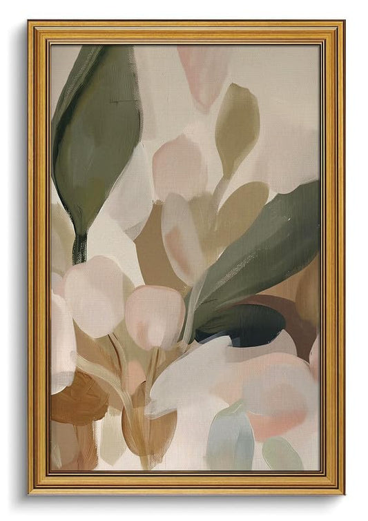 Gold Framed Botanical Wall Art Vintage Floral Wall Decor Boho Canvas Art - color: Gold Framed-06, size: 16x24in