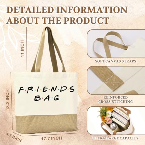 FriendsTote Bag, Funny gift Friend Tote bag, Best friend Makeup Bag, for Women Men Best Friends Birthday Gift - color: Friendsbag 0153