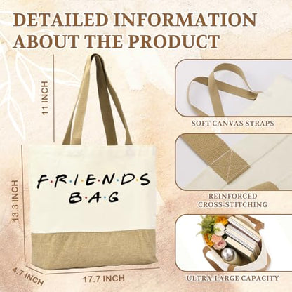 FriendsTote Bag, Funny gift Friend Tote bag, Best friend Makeup Bag, for Women Men Best Friends Birthday Gift - color: Friendsbag 0153